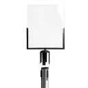 Porte-affiche A4 horizontal pour poteau de guidage à sangle – Noir