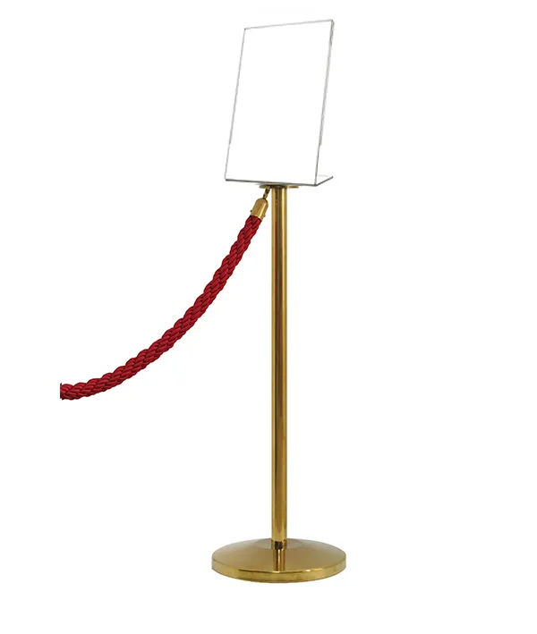 [TLNSTOP45-A3] Porte-affiche A3 vertical pour poteau de guidage à corde