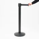 Poteau de guidage sangle 5 m – Noir – Base conique